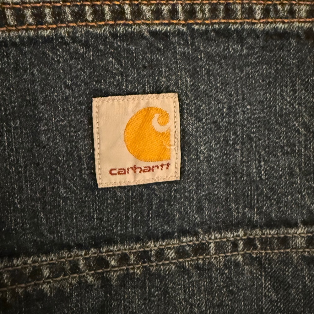 Carhartt Mens Loose Fit Utility Jeans Dark Wash Denim BD4941-M 32x34 NWT - Picture 5 of 8